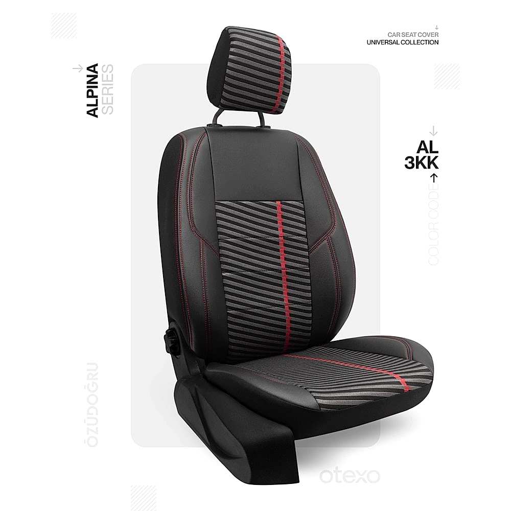 Oto Kılıf ( Alpina ) - Al-3KK-Kırmızı