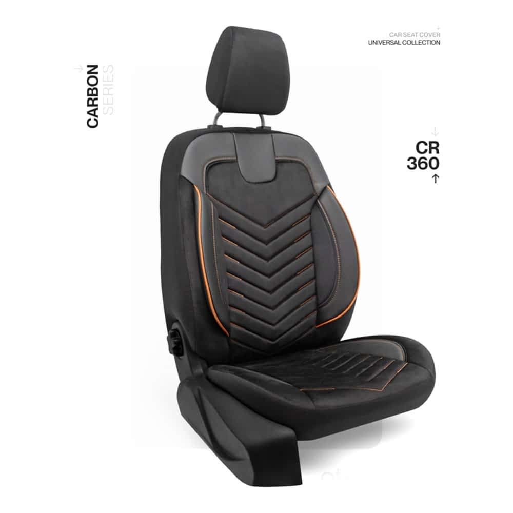 Oto Kılıf ( Carbon / Standart ) - CR-360-Siyah/Taba İp