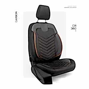 Oto Kılıf ( Carbon / Standart ) - CR-360-Siyah/Taba İp