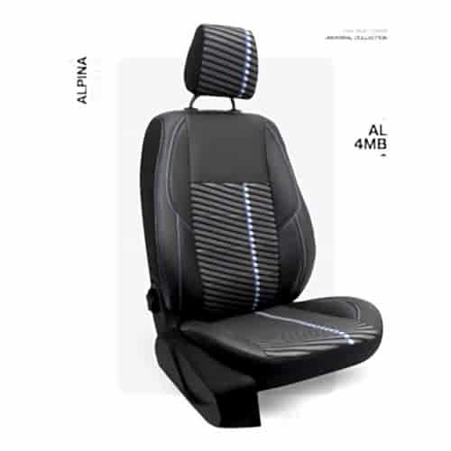 Oto Kılıf ( Alpina ) - Al-4MB-Mavi/Beyaz