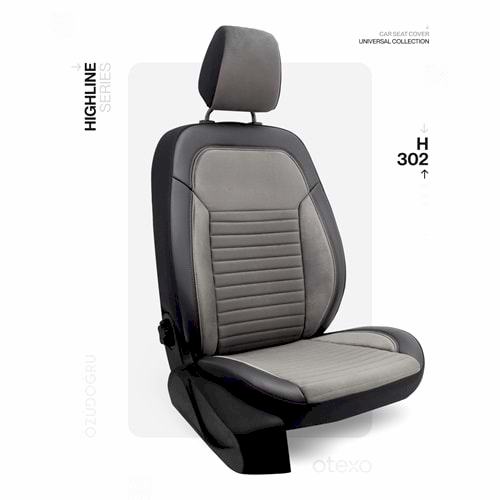Oto Kılıf ( Highline ) 2+1 Ticari - H-302-BabyFace Füme/Siyah