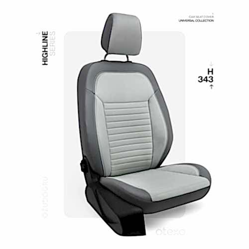 Oto Kılıf ( Highline ) 2+1 Ticari - H-343-BabyFace Açık Gri/Füme