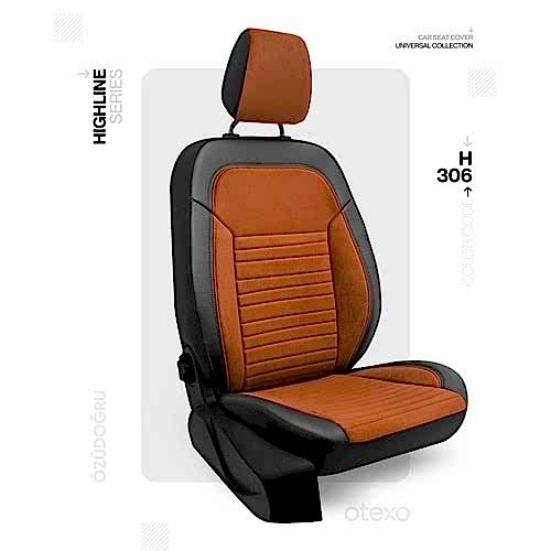 Oto Kılıf ( Highline ) - H-306-BabyFace Taba/Siyah