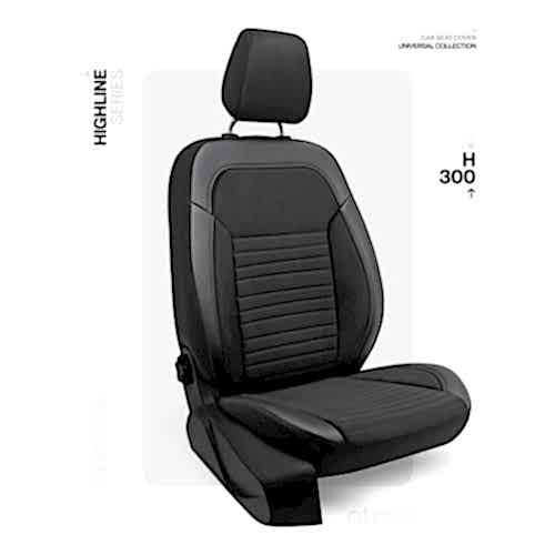 Oto Kılıf ( Highline Plus ) - HP-300-Siyah/Siyah İp