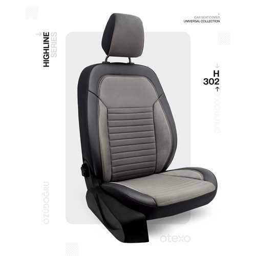 Oto Kılıf ( Highline Plus ) - HP-302-Füme/Siyah