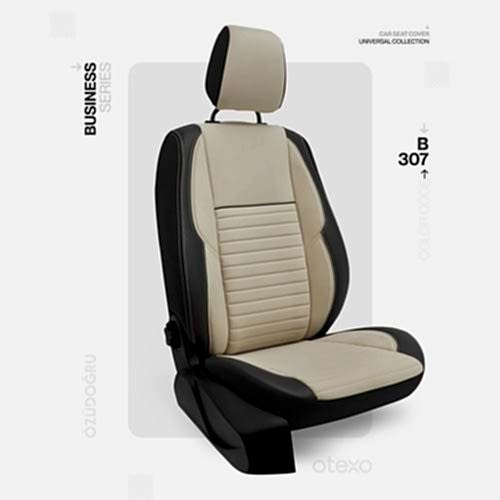 Oto Kılıf ( Orjinal ) ( Business ) - B-307-Krem/Siyah