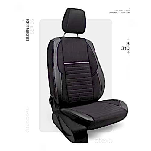 Oto Kılıf ( Orjinal ) ( Business ) - B-310-Siyah/Beyaz İp