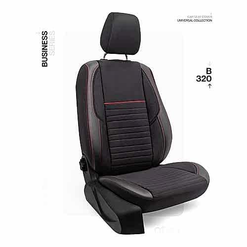 Oto Kılıf ( Orjinal ) ( Business ) - B-320-Siyah/Kırmızı İp