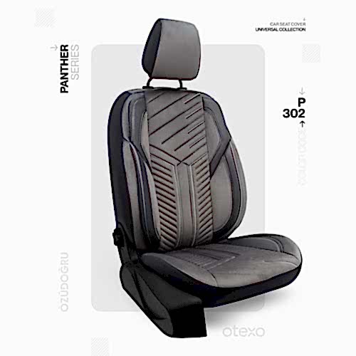 Oto Kılıf ( Orjinal ) ( Panter ) - P-302-Füme/Siyah