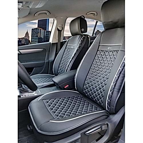 Takmatik (2 Ön) - 185-991 Deri-Siyah/Beyaz İp