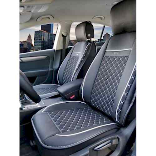 Takmatik (2 Ön) - 185-Sr-2 Kumaş-Siyah/Beyaz İp