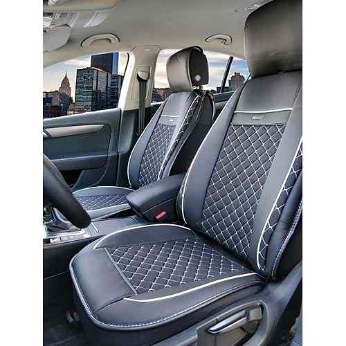 Takmatik (T 5 2+1 / 2+1) - 185-Sr-2 Kumaş-Siyah/Beyaz İp