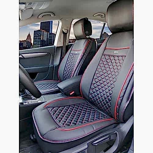 Takmatik (Ford Kurye) - 185-991 Deri-Siyah/Kırmızı İp