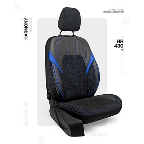 Oto Kılıf ( Orjinal ) ( Harmony ) - HR-430-Siyah/Mavi