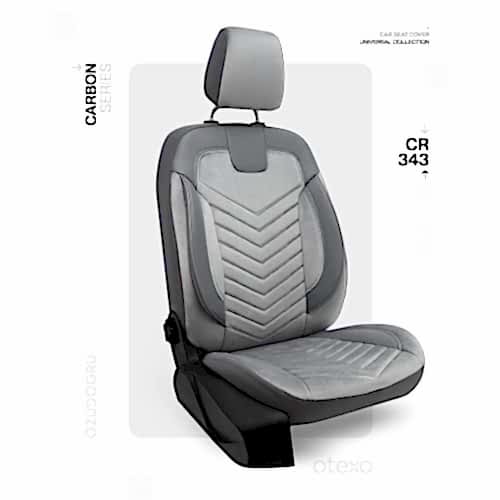 Oto Kılıf ( Carbon / Standart ) - CR-343-Gri/Füme