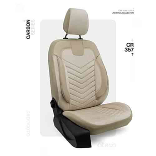 Oto Kılıf ( Carbon / Ticari 2+1 ) - CR-357-Krem/Krem