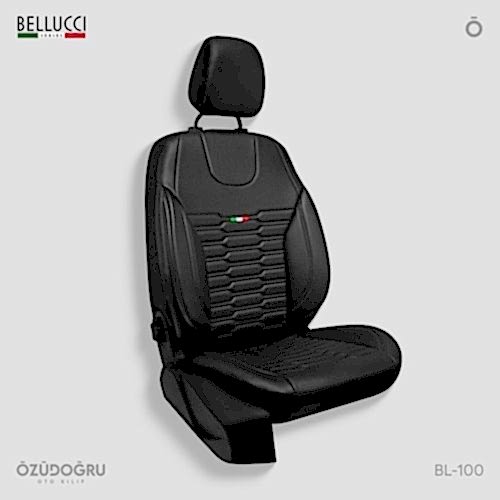 Oto Kılıf ( Deri ) ( Bellucci ) - BL-100-Siyah/Siyah