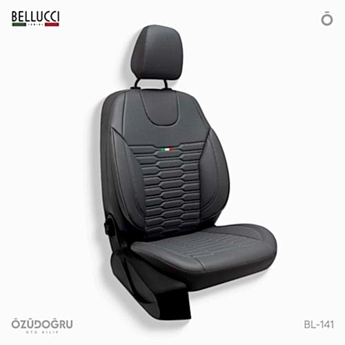 Oto Kılıf ( Deri ) ( Bellucci ) - BL-141-Füme/Füme