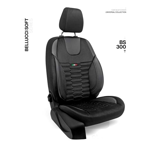 Oto Kılıf ( BabyFace) ( Bellucci Soft ) - BS-300-Siyah/Siyah İp