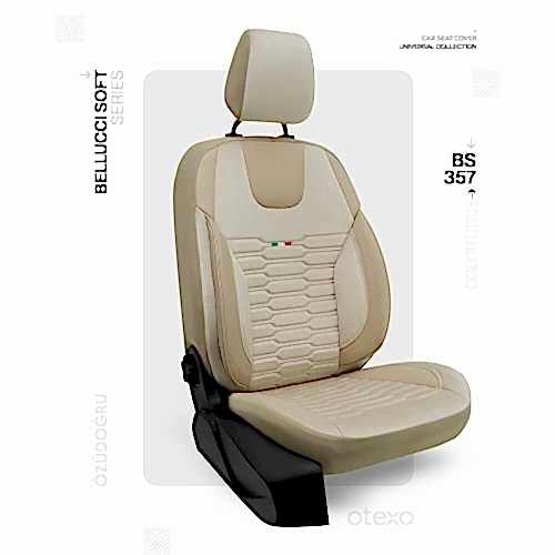 Oto Kılıf ( BabyFace) ( Bellucci Soft ) - BS-357-Krem/Krem