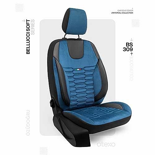 Oto Kılıf ( BabyFace) ( Bellucci Soft ) - BS-309-Siyah/Mavi