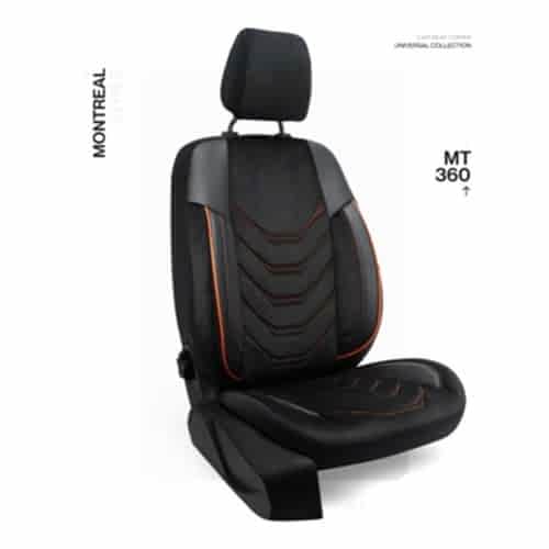 Oto Kılıf ( BabyFace) ( Montreal ) - MT-360-Siyah/Taba İp