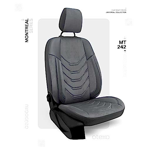 Oto Kılıf ( BabyFace) ( Montreal ) Ticari 2+1 - MT-242-Füme/Füme