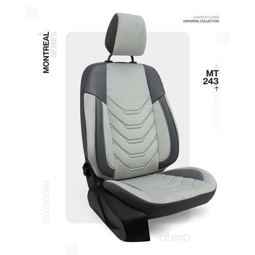 Oto Kılıf ( BabyFace) ( Montreal ) Ticari 2+1 - MT-243-Füme/Gri